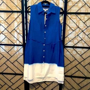 Reed cobalt blue ombré shirt dress brand new. Medium